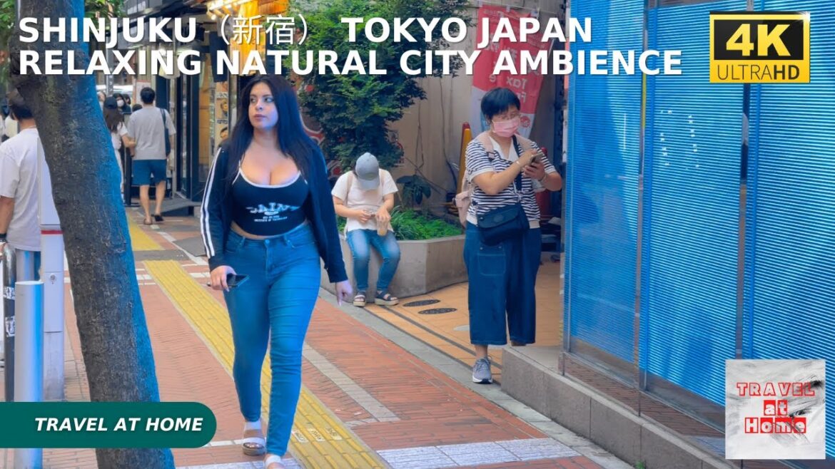 4k hdr japan travel | Walk in Shinjuku（新宿）Tokyo Japan |  Relaxing Natural City ambience