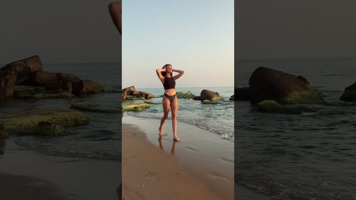 Indian Girl in nude beach #shorts #beach #beachgirl