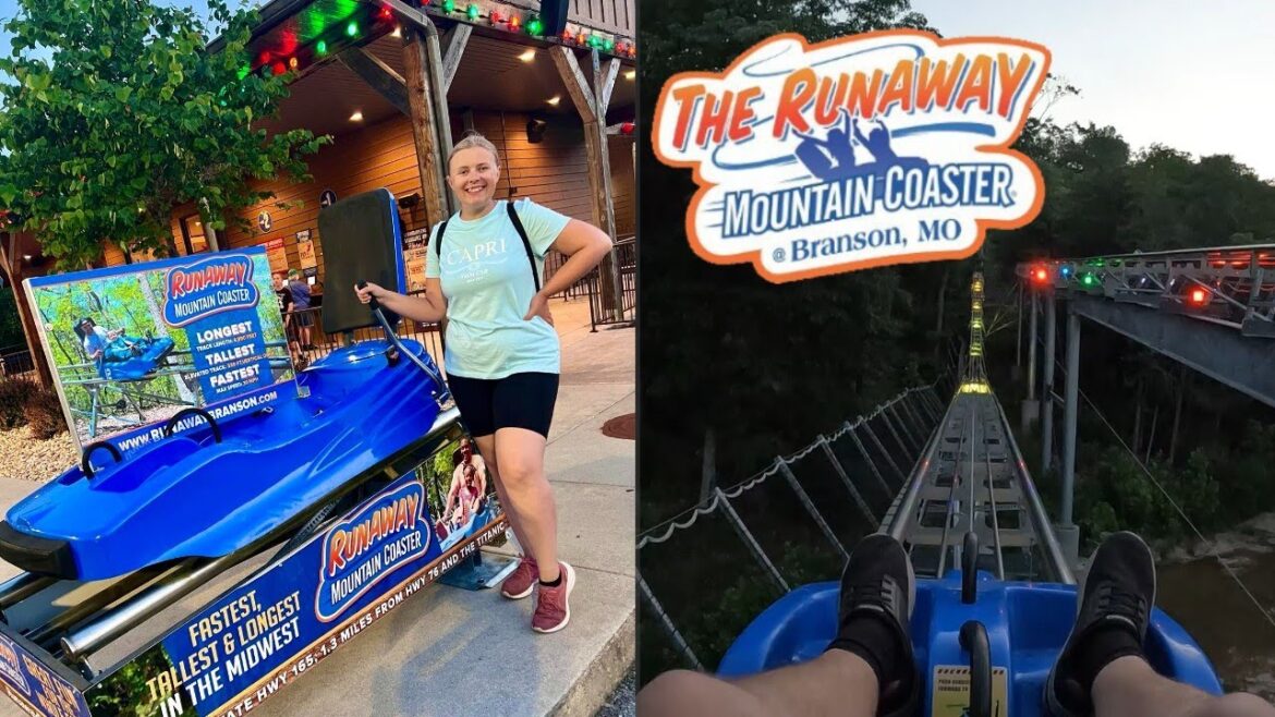 Riding The Runaway Mountain Coaster In Branson Missouri Riding The Runaway Mountain Coaster In Branson Missouri