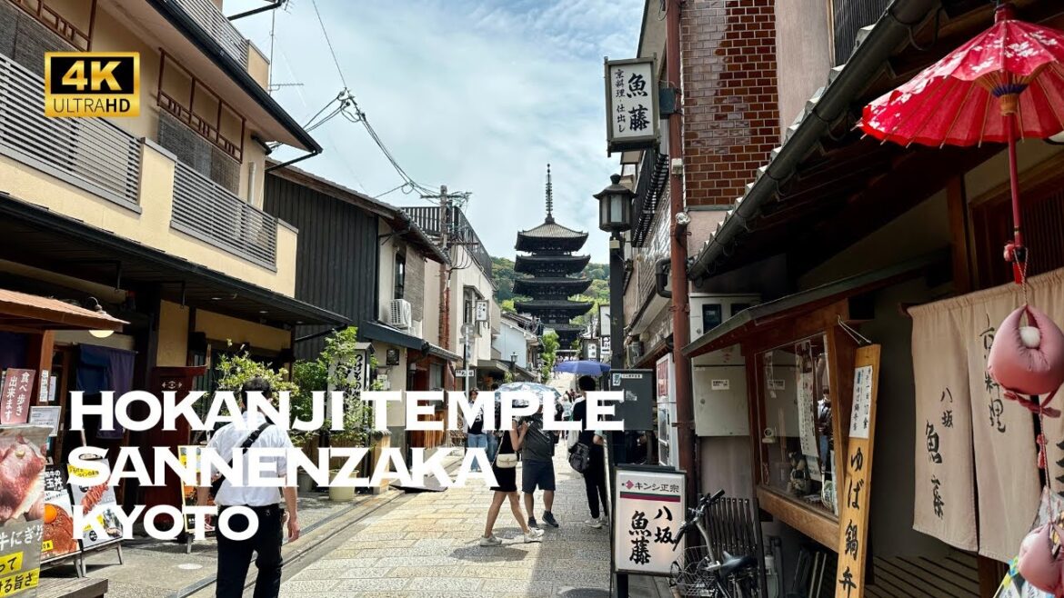 [4K] Hokanji, Sannenzaka, Kiyomizuzaka in KYOTO🐧 Nonstop Walking Tour / 法観寺 三年坂 京都 散歩