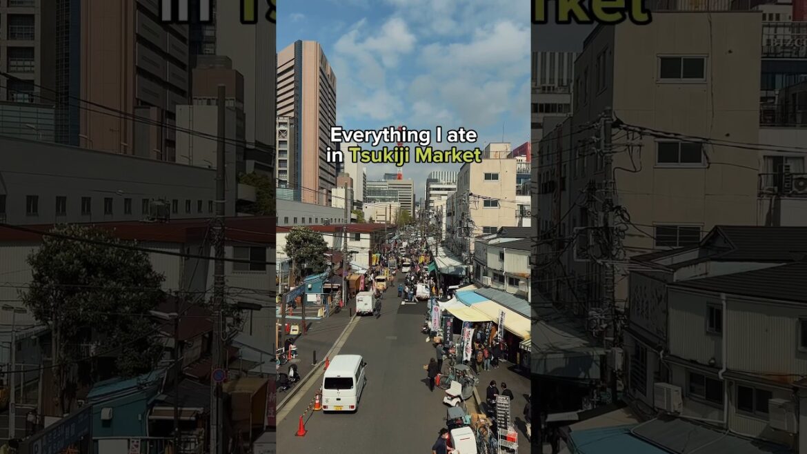 Everything I ate at Tsukiji Market in Tokyo, Japan ✨