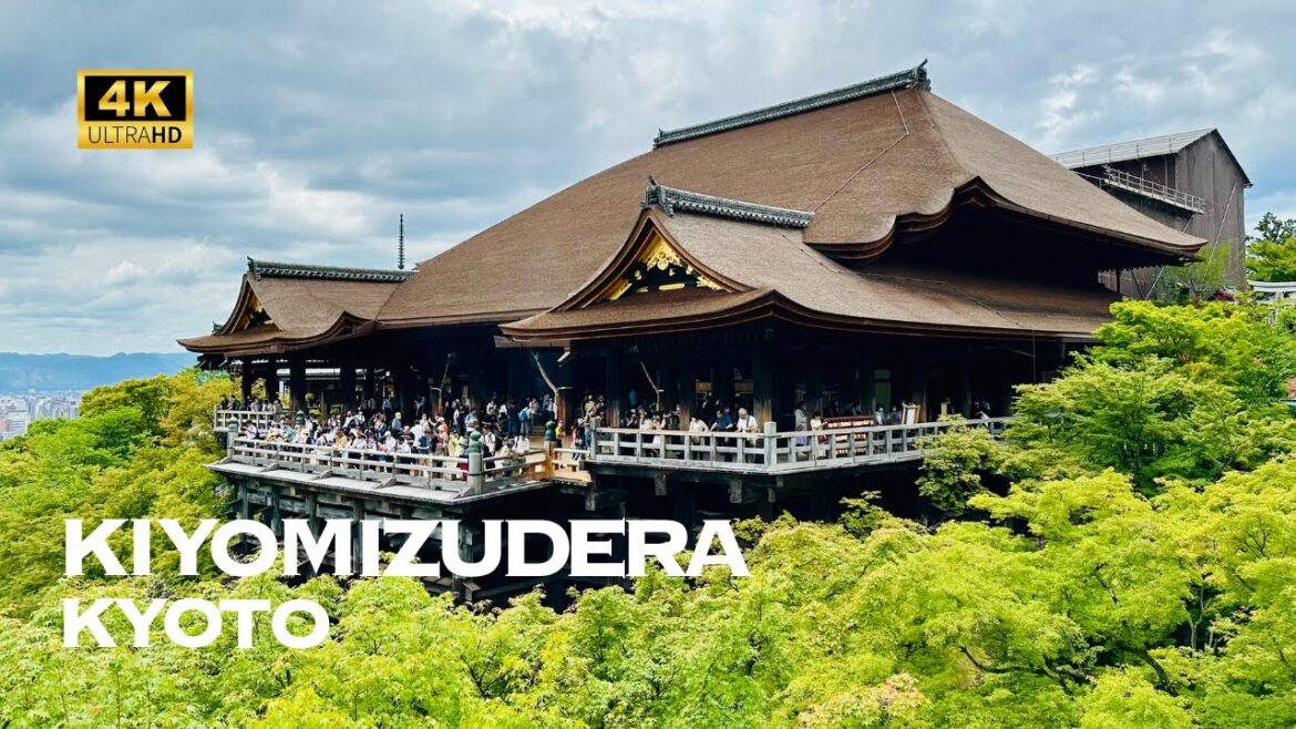 [4K] Kiyomizu-dera Temple in KYOTO🐧 Nonstop Walking Tour / 清水寺 京都 散歩