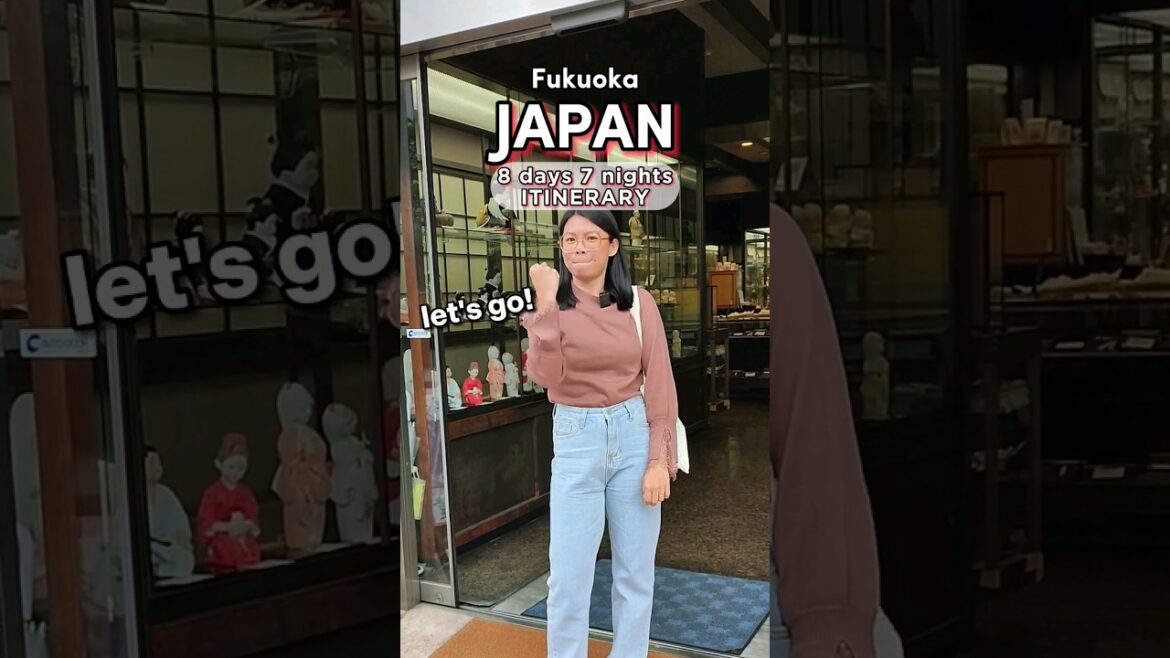 Japan Itinerary LET'S GO! 🇯🇵 #japan #fukuoka #japantravel #japanitinerary #japantrip #travel #klook