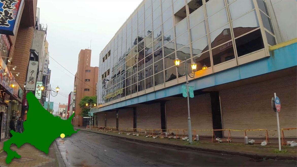 4K Walk Japan　釧路市の末広すずらん通り商店街を散歩　2023年6月