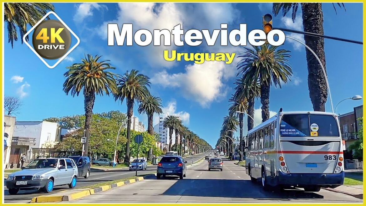 🇺🇾🌞 𝑫𝑹𝑰𝑽𝑰𝑵𝑮 𝒊𝒏 𝑴𝑶𝑵𝑻𝑬𝑽𝑰𝑫𝑬𝑶 🌞🇺🇾 A fun day DRIVE  - Artigas Boulevard - URUGUAY 4k video