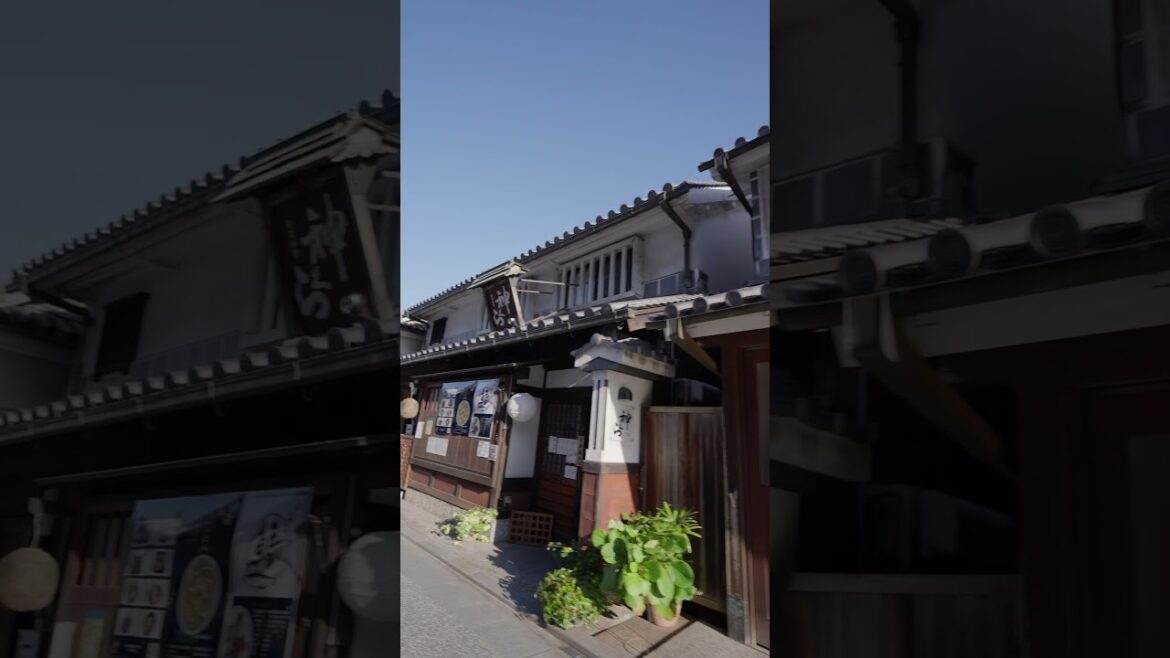 Kurashiki Bikan Historical Area, 倉敷 Okayama prefecture Japan #shorts