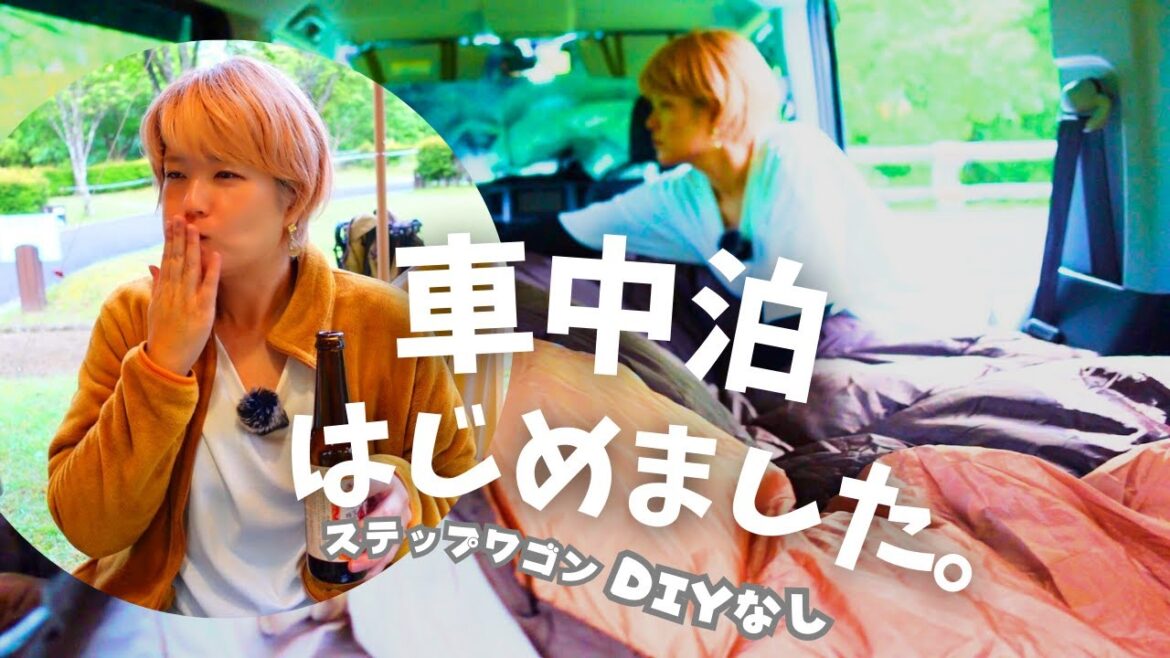 【ミニバン車中泊】納車即DIYなし車中泊をしてみた #ステップワゴン