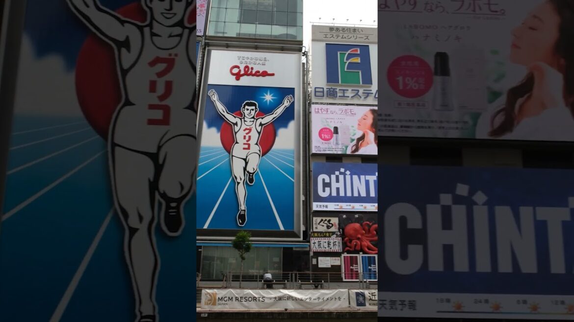 "The nation's kitchen" Osaka is famous for its street food and  entertainment 🍜🦐#osaka#japan#shorts