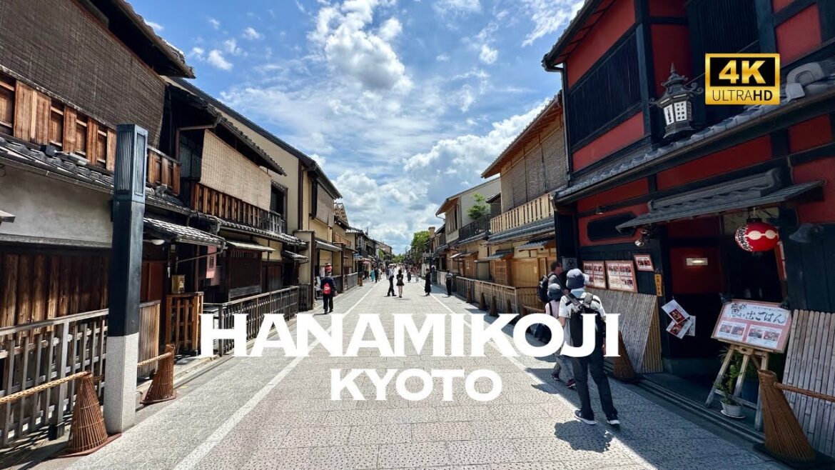 [4K] Hanamikoji-dori in KYOTO🐧 Nonstop Walking Tour / 花見小路 京都 散歩