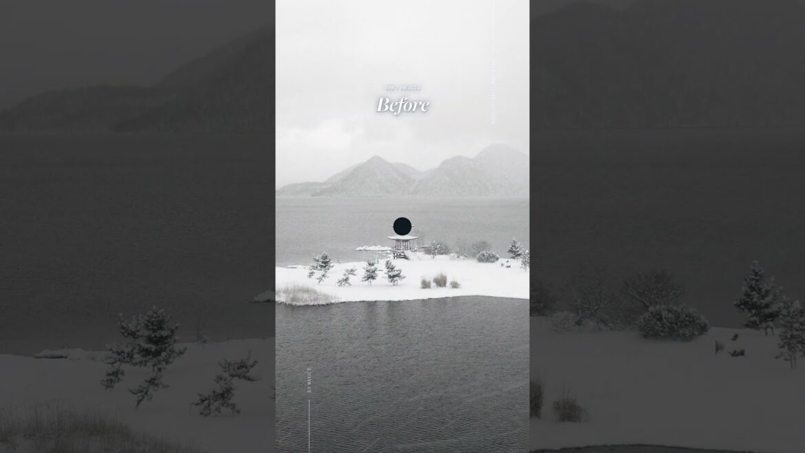 Before/After Adobe Lightroom Edit #16 - Hokkaido pagoda