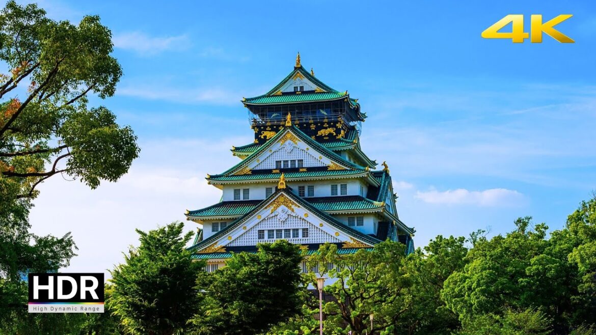 Walk around Osaka Castle 🏯 Osaka, Japan - May 2023 [4K HDR]