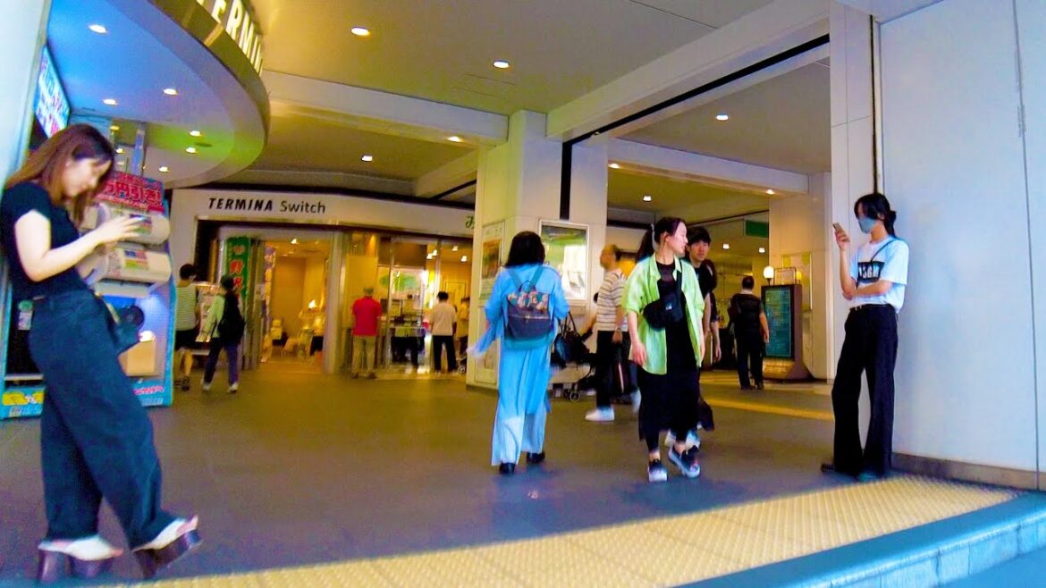 Kinshicho in Tokyo 🐶🍻 A town near Tokyo Skytree♪💖4K ASMR non-stop 1 hour 02 minutes