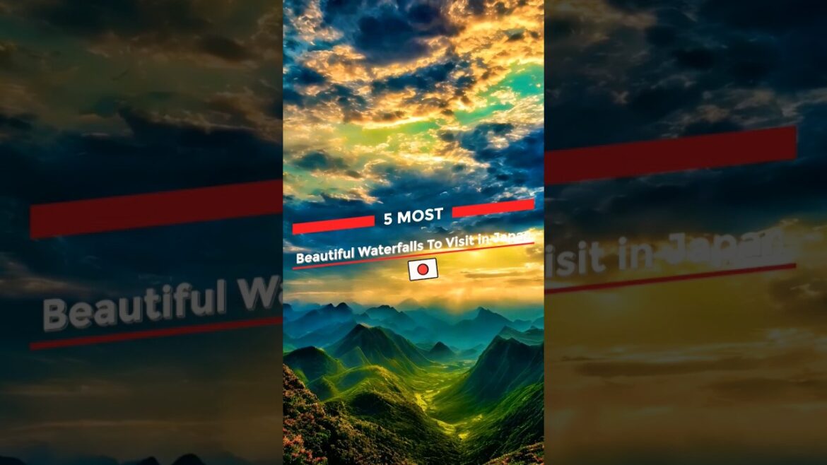 Japan's breathtaking waterfalls you have to see to believe ❤️ #youtubeshorts #short