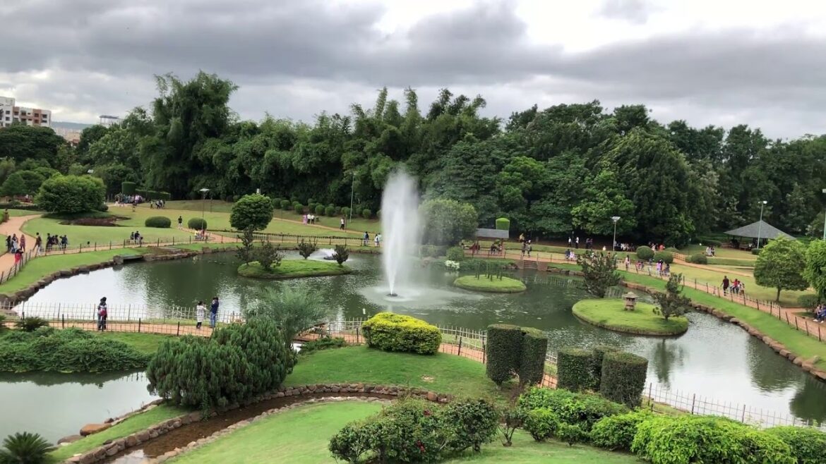 Pu La Deshpande friendship garden view in full greenery | Pune Okayama Friendship Garden Part 1 Pu La Deshpande friendship garden view in full greenery | Pune Okayama Friendship Garden Part 1