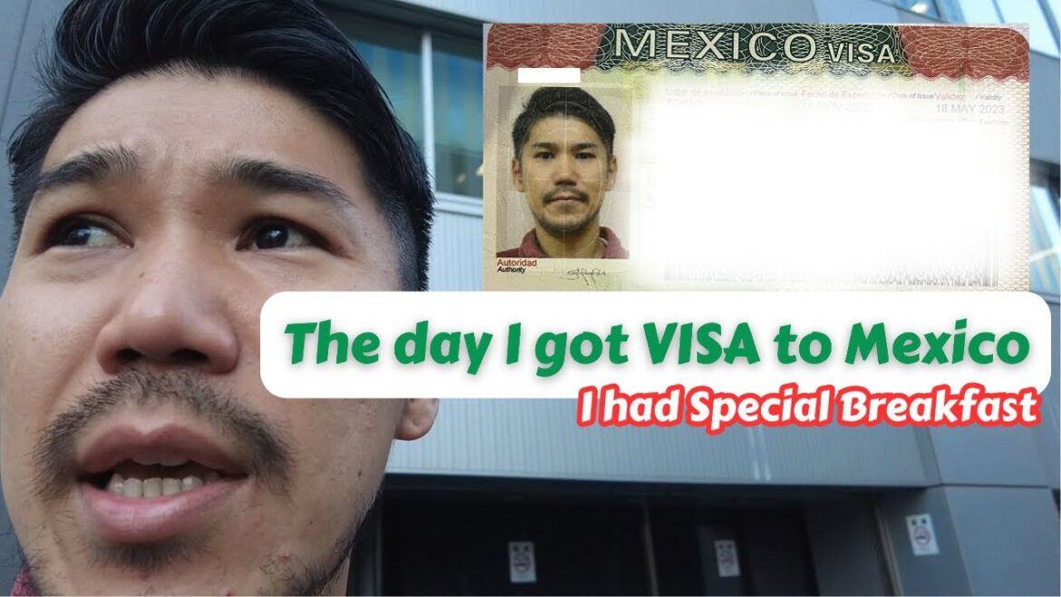 Japanese guy got VISA for Mexico | What happened at the Embassy | Natto for breakfast