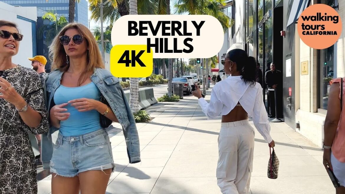 Beverly Hills Walking Tour 4K 🌴