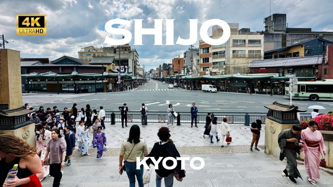 [4K] Shijo-dori Street KYOTO🐧 Nonstop Walking Tour / 四条通 京都 散歩