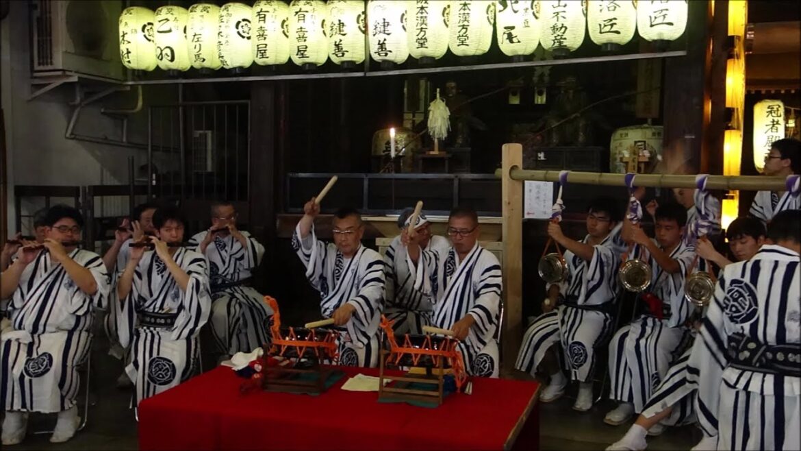 Gion Matsuri music - Yasaka Shrine Otabisho, Kyoto