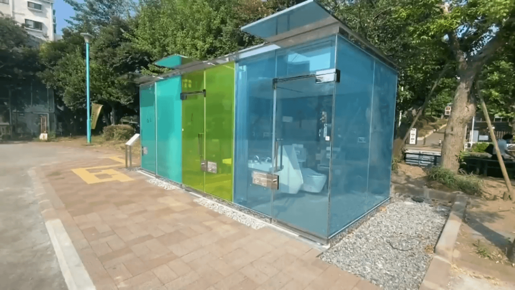 Japan’s transparent restrooms hope to dispel stereotypes of dirty public toilets