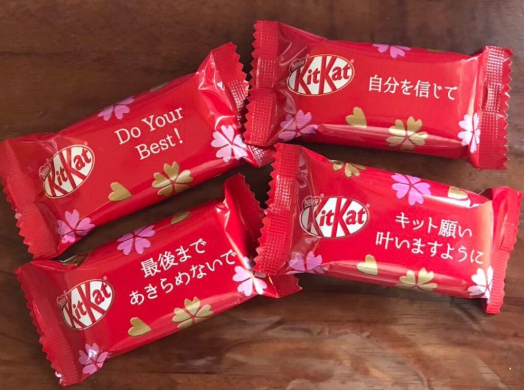 Confidence boosting Kit Kats