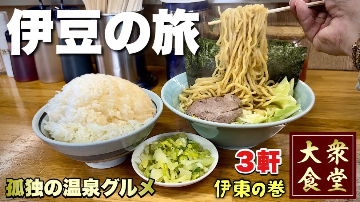 【伊豆旅行】秘技！家系ラーメンMAXを独自攻めからの伊東温泉へ『飯テロ』Ramen/Travel Japan Izu