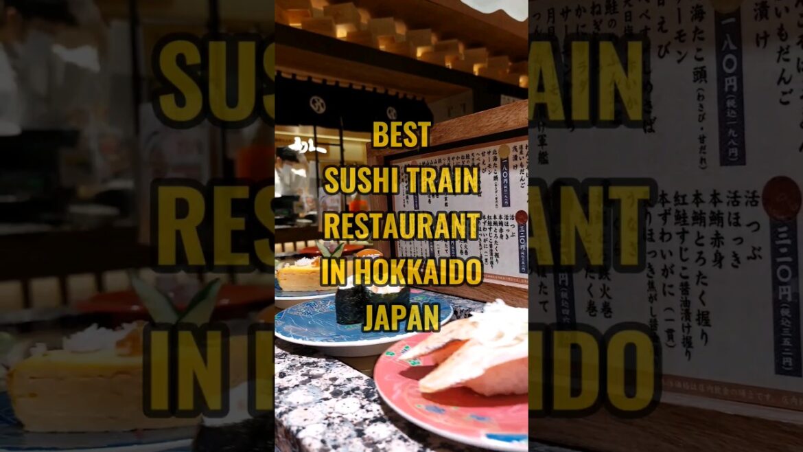 Japan's Ultimate Sushi Train Experience at Nemuro Hanamaru #food #sushi #japan #shorts #reels
