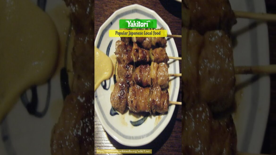 Japanese Local Food Yakitori (焼き鳥) #Yakitori #焼き鳥 @taroballworld #Shorts