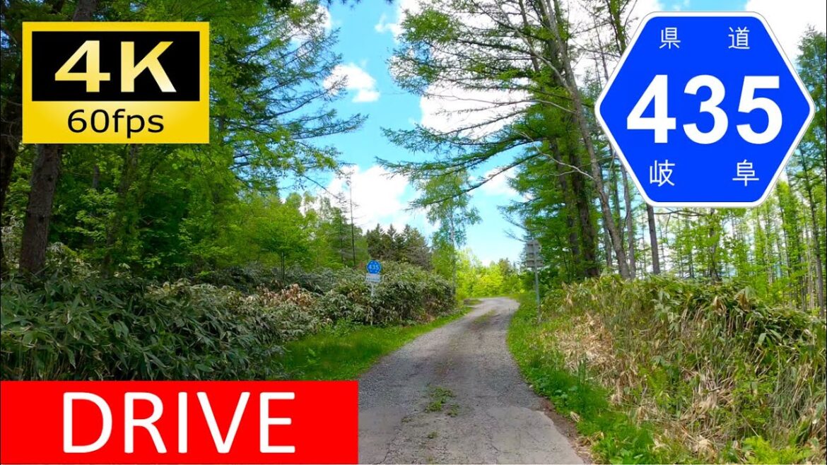 【Driving in Japan】Gifu Prefectural Route 435: Nigorigo - Ozegahora（車載動画 長野県道435号）[4K]