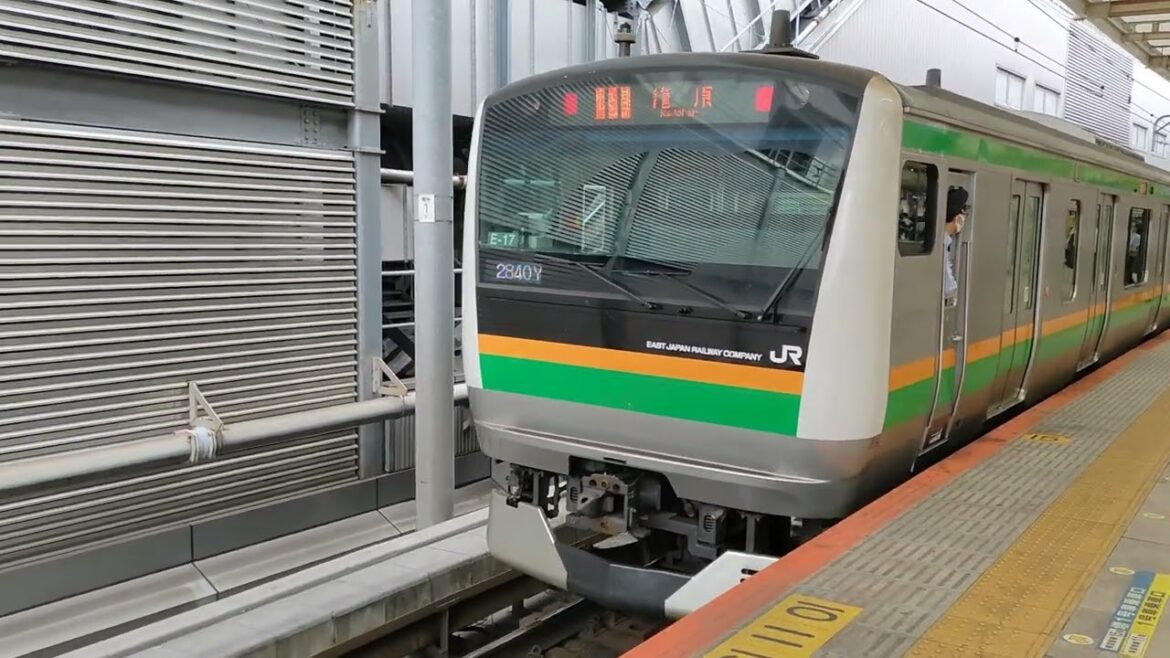 【横須賀線ー湘南新宿ラインー高崎線】籠原行き発車＠横浜駅 rapid directly for Kago-hara departing at yokohama sta Japan:⁠-⁠)