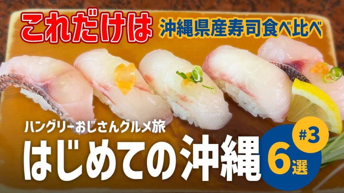 【はじめての沖縄03】おじさんグルメ旅/寿司/古宇利/美ら海水族館/パンケーキ/道の駅/ソフトクリーム/おじさん/那覇/観光/okinawa/trip/vlog