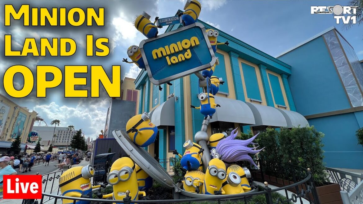 🔴Live: Minion Land is OPEN at Universal Studios - Universal Orlando Resort Live Stream - 6-19-23