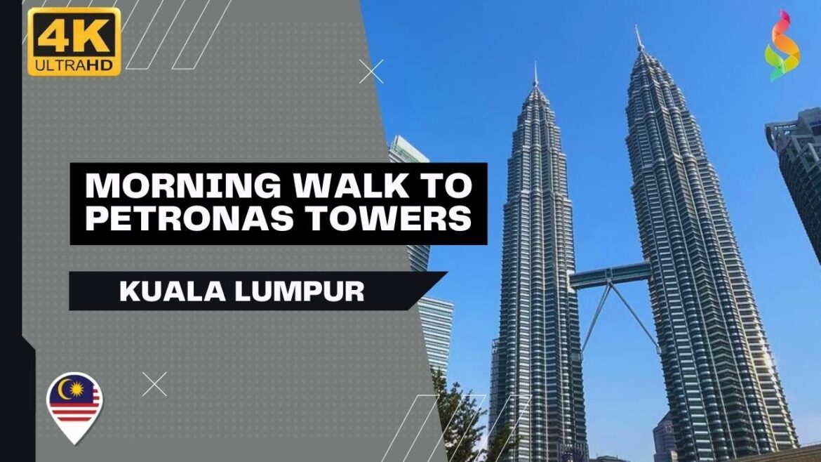 Morning Walk to the Petronas Towers, Kuala Lumpur [4K HDR]