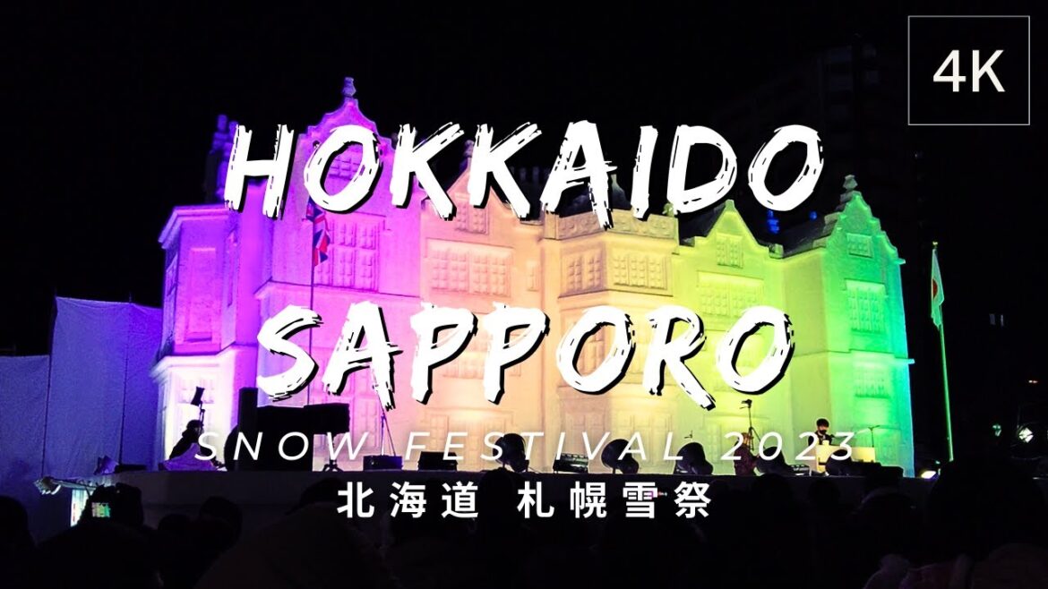 [4K] Sapporo Snow Festival, Sapporo, Hokkaido, Japan | Random Shots | 日本 北海道 札幌雪祭 | Feb 2023