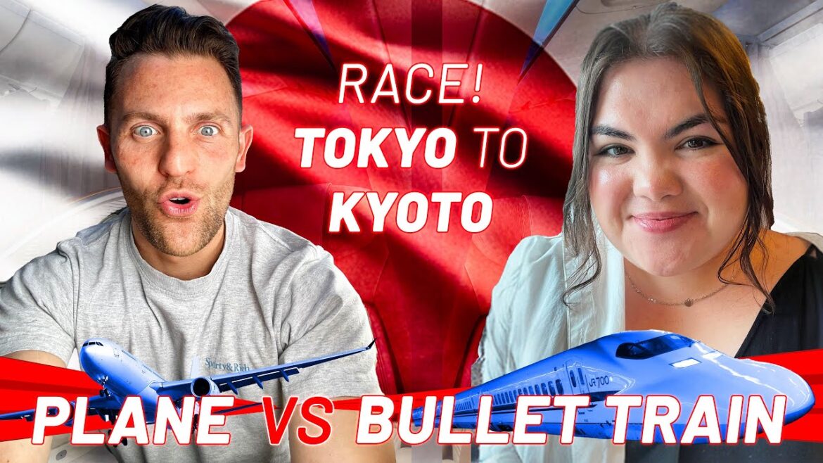 RACING from Tokyo to KYOTO | BULLET TRAIN (Shinkansen) vs PLANE (Japan Airlines)