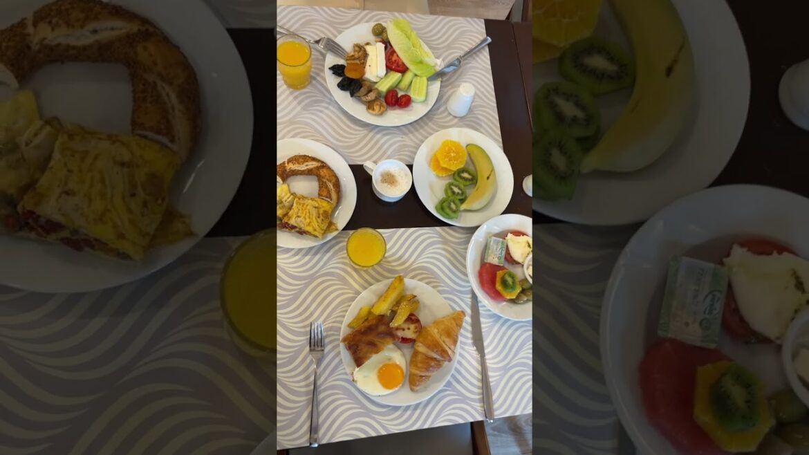 🌞 TURKISH BREAKFAST BUFFET 🇹🇷 LOVELY AIRPORT HOTEL IN TURKIYE @ IC HOTELS ANTALYA🌴 #börek