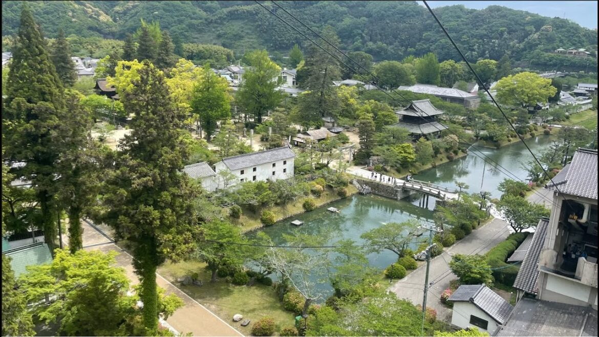 Iwakuni. Yamaguchi Prefecture. Relaxed trip on motorbike around Japan countryside Iwakuni. Yamaguchi Prefecture. Relaxed trip on motorbike around Japan countryside