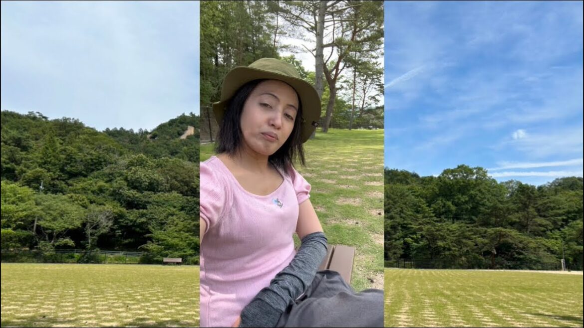 Walk tour at Miyama park Okayama Japan | Relaxing park with play areas and beautiful green nature