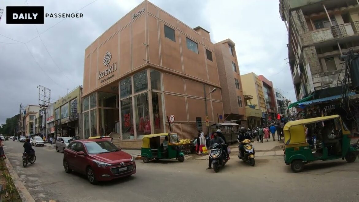 4K Walking Tour of Commercial Street, Bengaluru | Virtual Walks India