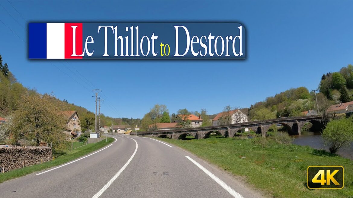 Les Vosges, France 🇫🇷 Driving from Le Thillot to Destord Les Vosges, France 🇫🇷 Driving from Le Thillot to Destord