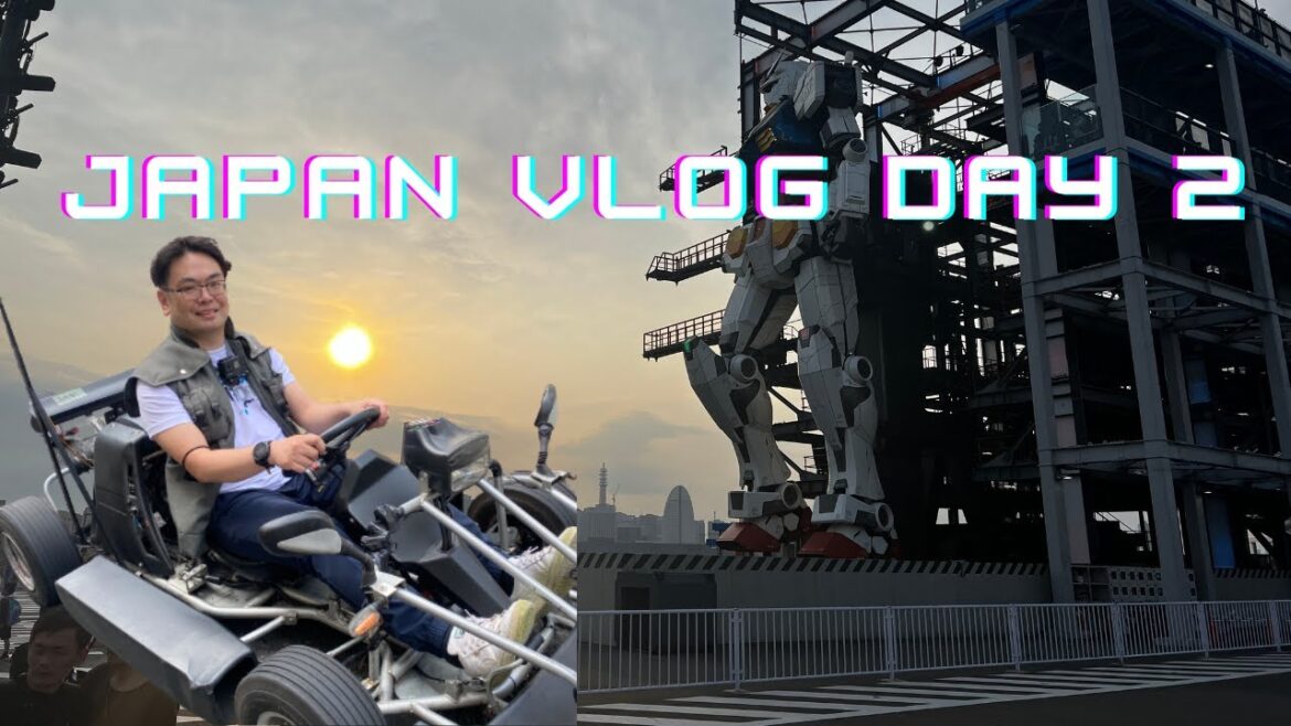 Go Karting and a Walking Gundam!!! Japan Vlog Day 2