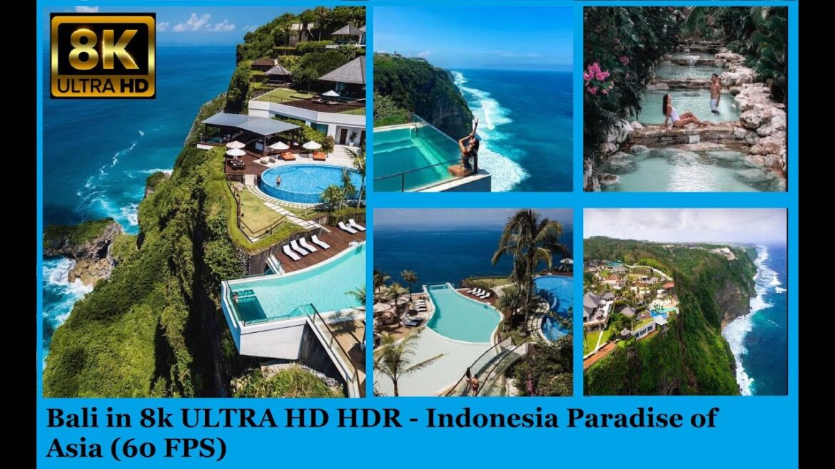 Bali in 8k ULTRA HD HDR - Indonesia Paradise of Asia (60 FPS)#travelvlog #trending #bali #indonesia