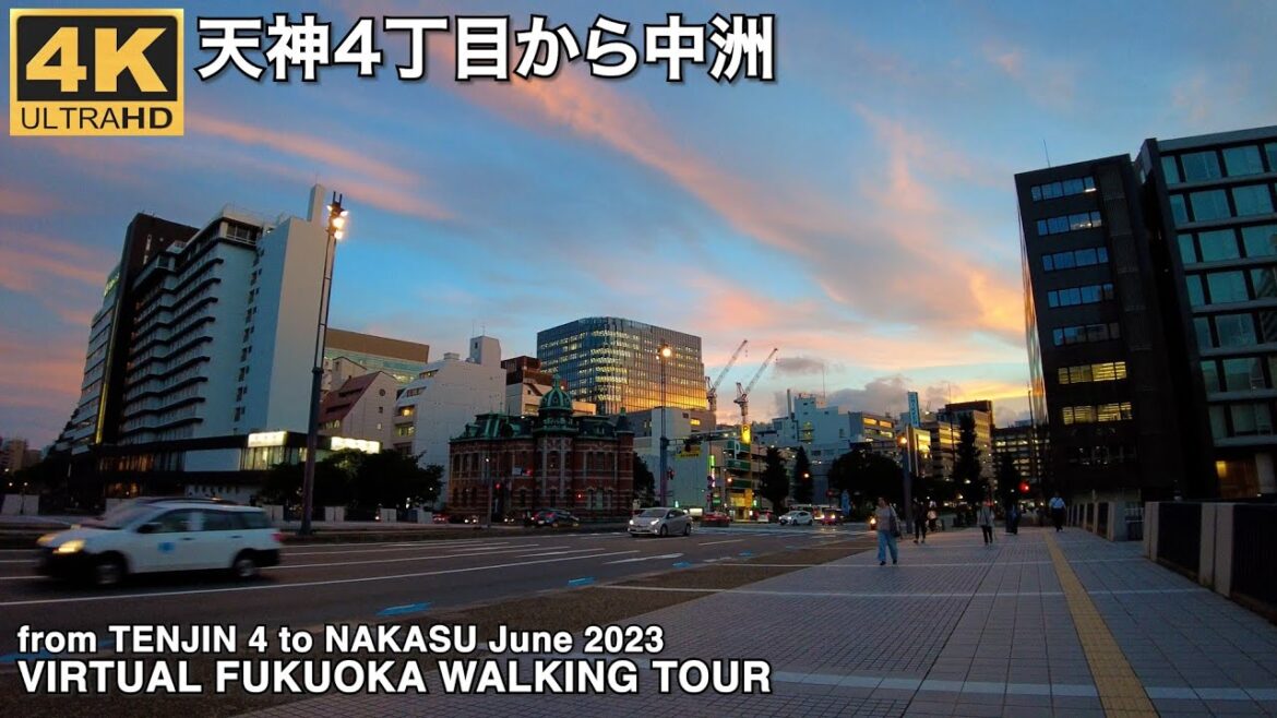 福岡天神4丁目から中洲へ歩くvirtual Fukuoka walking tour from Tenjin 4 to Nakasu 4k60p 福岡天神4丁目から中洲へ歩くvirtual Fukuoka walking tour from Tenjin 4 to Nakasu 4k60p