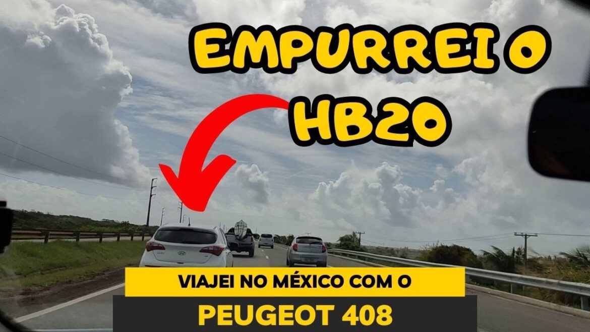 VIAJEI COM PEUGEOT 408, EMPURREI UM HB20 E MUITO MAIS