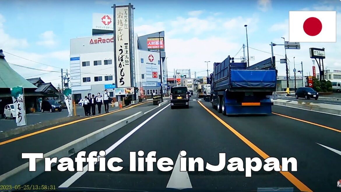 Traffic life in Japan 滋賀県交通 - Shiga Japan traffic Yokaichi, Koka Shiga 25/05/2023 - Life in Japan