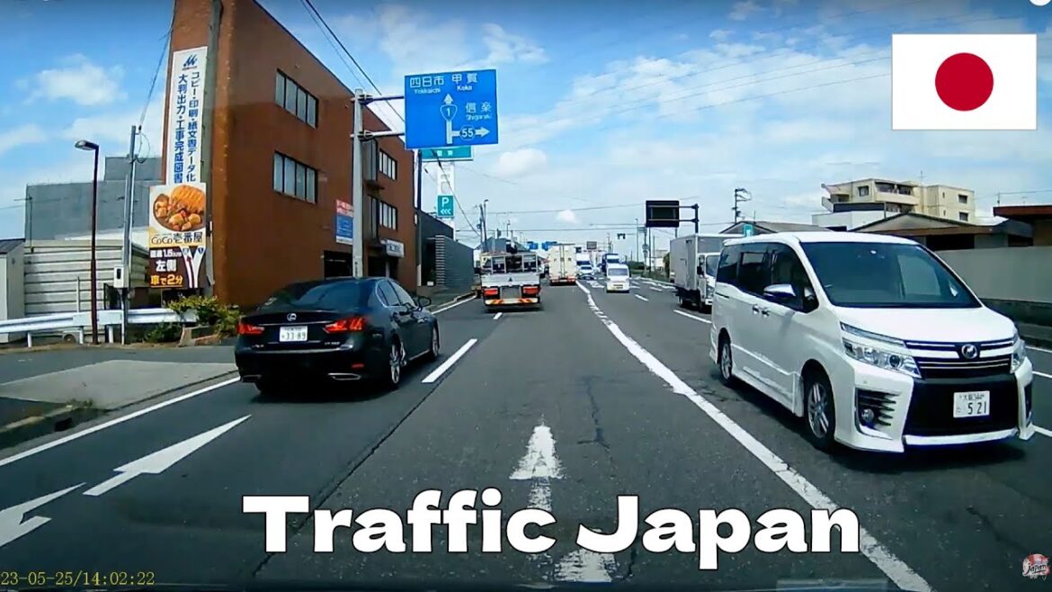 Traffic life in Japan 滋賀県交通 - Shiga Japan traffic Yokaichi, Koka Shiga 25/05/2023 - Life in Japan
