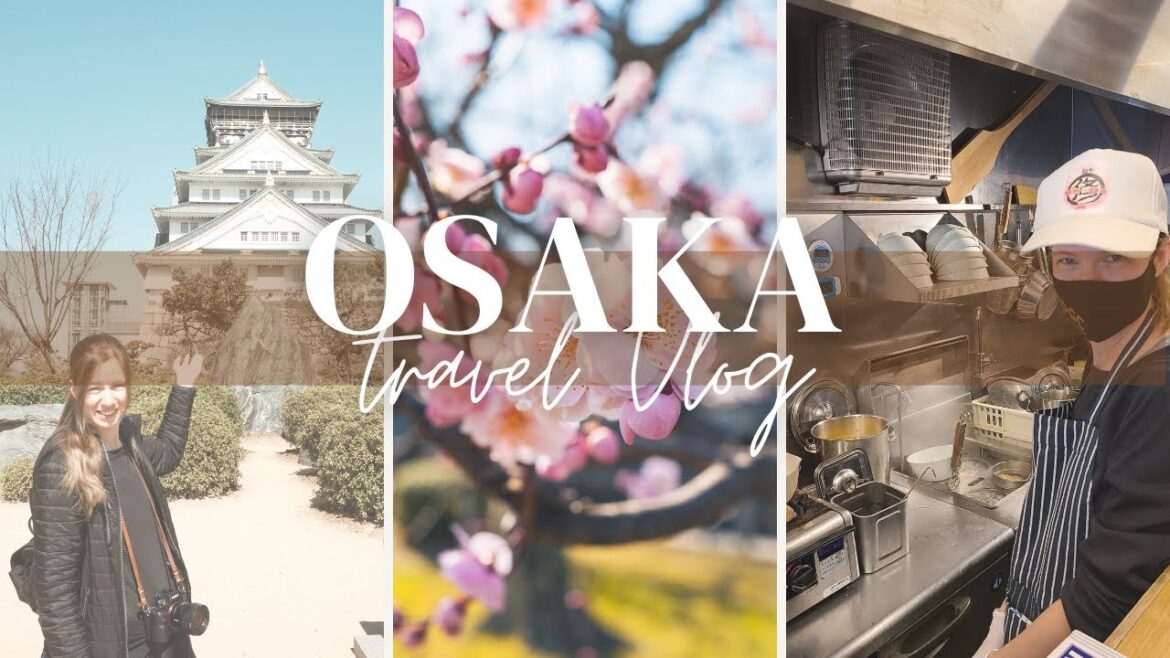 Making Ramen in Osaka 🍜 | Japan Travel Vlog!