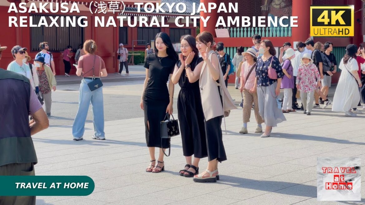 4k hdr japan travel | Walk in Asakusa（浅草）Tokyo japan |  Relaxing Natural City ambience