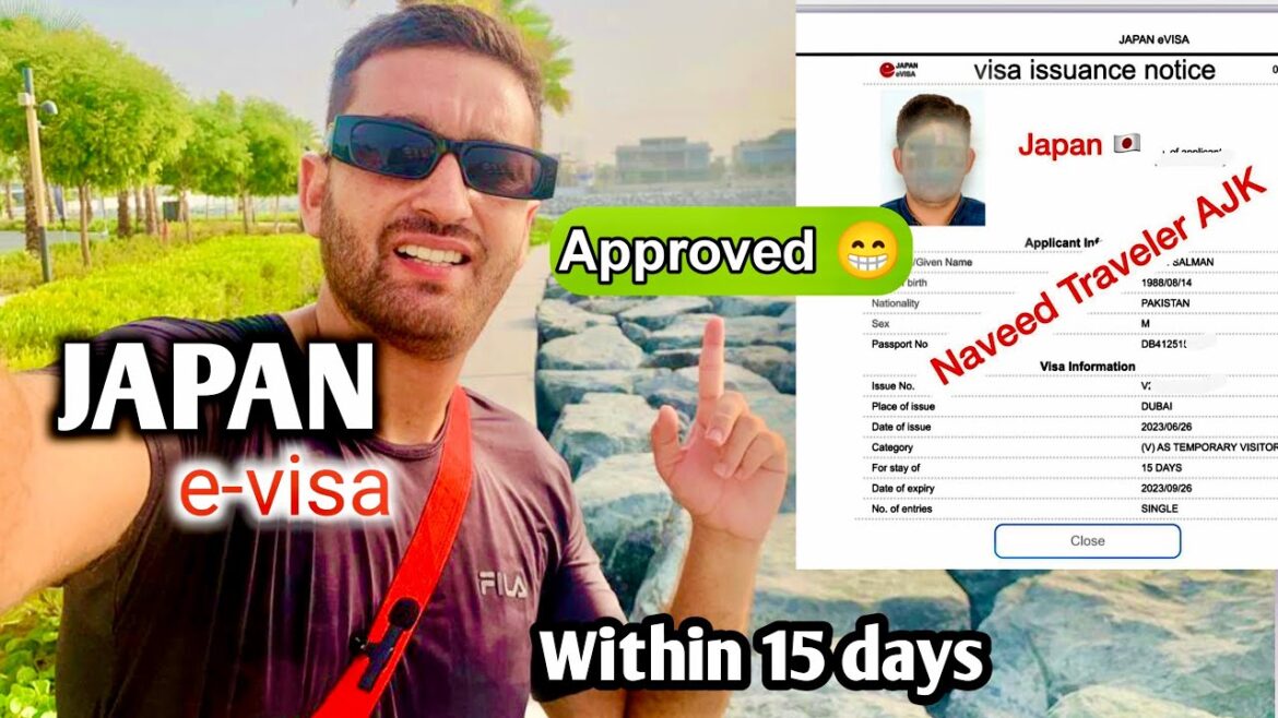 Japan 🇯🇵 E  visa Approved From UAE 🇦🇪 15 days Tour