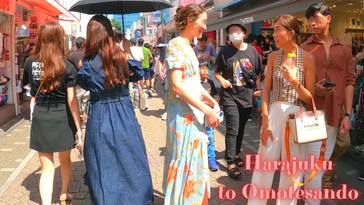 Harajuku to Omotesando Tokyo, in Japan walking tour.【4K】6.2023-27