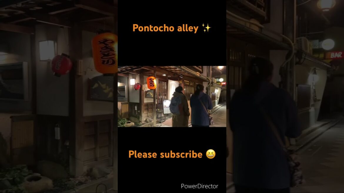【KYOTO】Pontocho alley  #japan #travel #pleasesubscribe #trip  #shorts #walking #pleasesupport